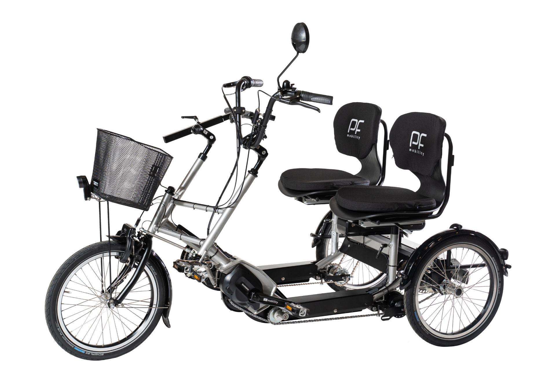 fortjener Suradam mor Side by side cykel med motor - PF Mobility