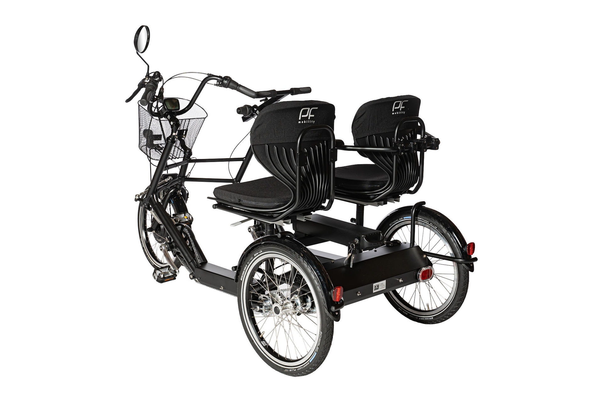 radius udtale generøsitet Trehjulet elcykel til voksne for to personer - Parcykel med elmotor